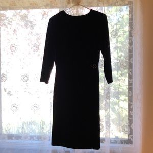 Purple velvet dress